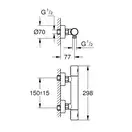 Термостат для душа Grohe Grohtherm 800 Cosmopolitan (цвет - хром) (34765000) фото 6 Aquada.com.ua