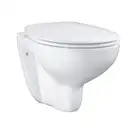 Унитаз подвесной Grohe Bau Ceramic, безоободковый с сиденьем Soft Close (39351000) фото 1 Aquada.com.ua
