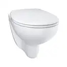 Унитаз подвесной Grohe Bau Ceramic, безоободковый с сиденьем Soft Close (39351000) фото 2 Aquada.com.ua