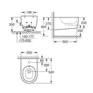 Биде подвесное Grohe Essence Ceramic (3957400H) фото 2 Aquada.com.ua