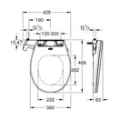 Сиденье для унитаза с функцией биде Grohe Bau Ceramic (39648SH0) фото 14 Aquada.com.ua