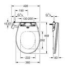 Унитаз подвесной Grohe Bau Ceramic Air с сиденьем с функцией биде (39651SH0) фото 8 Aquada.com.ua