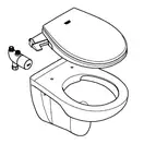 Унитаз подвесной Grohe Bau Ceramic Air, с сиденьем с функцией биде и термостатом Grohtherm Micro (39652SH0) фото 6 Aquada.com.ua