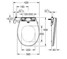 Унитаз подвесной Grohe Bau Ceramic Air, с сиденьем с функцией биде и термостатом Grohtherm Micro (39652SH0) фото 8 Aquada.com.ua