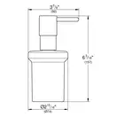 Дозатор для жидкого мыла Grohe Essentials, тёмный графит, матовый/стекло матовое (40394AL1) фото 2 Aquada.com.ua