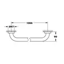 Поручень для ванны 1066 мм Grohe Essentials, хром (40796001) фото 2 Aquada.com.ua