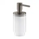 Дозатор для жидкого мыла 160 мл Grohe Selection, тёмный графит, матовый/стекло матовое (41028AL0) фото 1 Aquada.com.ua