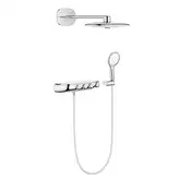 Душевая система скрытого монтажа с термостатом Grohe Rainshower System SmartControl 360 DUO Combi (цвет - хром) (264430001)