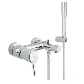 Смеситель однорычажный для ванны Grohe Concetto DN 15 (цвет - хром) с ручным душем (32212001)