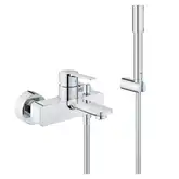 Смеситель однорычажный для ванны Grohe Lineare DN 15 (цвет - хром) с ручным душем (33850001)