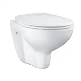 Унитаз подвесной Grohe Bau Ceramic, безоободковый с сиденьем Soft Close (39351000)