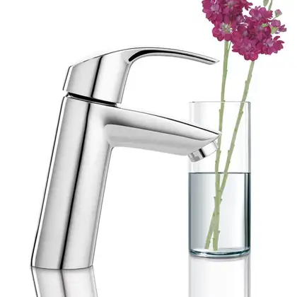Набор смесителей для ванны 3-в-1 Grohe Eurosmart (цвет - хром) (123389М) фото 5 Aquada.com.ua