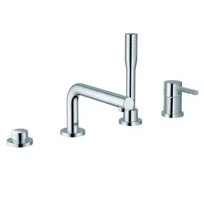 Смеситель на борт ванны Grohe Concetto (цвет - хром), с душевым гарнитуром (19576001) фото 1 Aquada.com.ua
