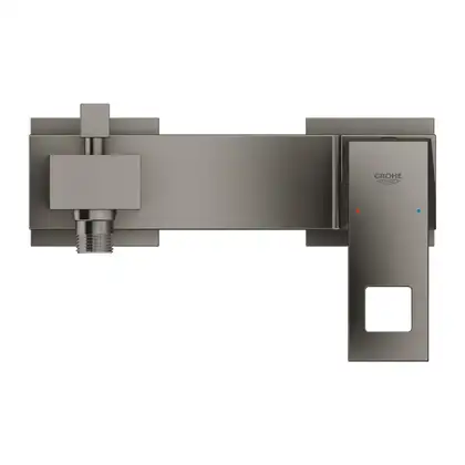 Смеситель для ванны Grohe Eurocube (цвет - тёмный графит, матовый) (23140AL0) фото 2 Aquada.com.ua