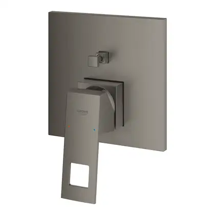 Смеситель для ванны Grohe Eurocube (цвет - тёмный графит, матовый) (24062AL0) фото 3 Aquada.com.ua