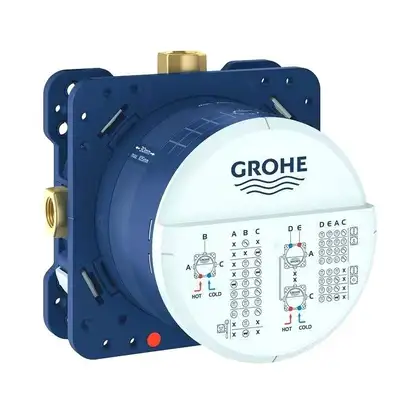Душевая система скрытого монтажа с термостатом Grohe Grohtherm SmartControl c Tempesta 250 (цвет - хром) (26416SC1) фото 3 Aquada.com.ua
