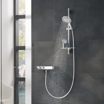 Душевой гарнитур Grohe Grohe Rainshower Smartactive 150 (цвет - хром), 3 вида струи (26591000) фото 8 Aquada.com.ua