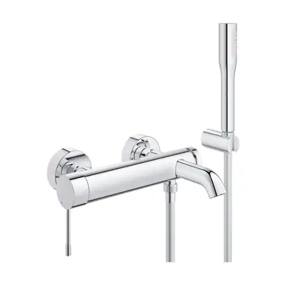 Смеситель однорычажный для ванны Grohe Essence DN 15 (цвет - хром) с ручным душем (33628001) фото 1 Aquada.com.ua