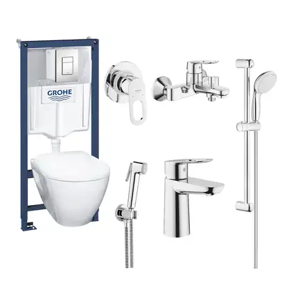 Набор для ванной Grohe Mega Bundle BauLoop (39186MB0) фото 1 Aquada.com.ua