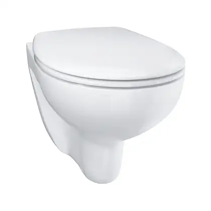 Унитаз подвесной Grohe Bau Ceramic, безоободковый с сиденьем Soft Close (39351000) фото 2 Aquada.com.ua