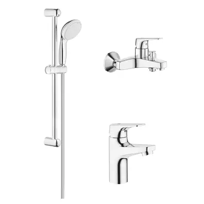 Набор для ванной 15-в-1 Grohe Mega Bundle BauFlow (39418MB0) фото 3 Aquada.com.ua