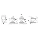 Унитаз-биде Rimless (безободковый) Laufen Cleanet Riva (сиденье в комплекте), белый глянцевый (820691.400.000.1) фото 21 Aquada.com.ua