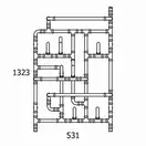 Полотенцесушитель электрический Terma Pajak 53,1 x 132,3h см с тэном, медь (WLPAJ132053KSU RE8S) фото 7 Aquada.com.ua