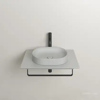 Столешница керамическая 75 x 50 см Catalano Horizon, Satin cement (1PC7550CS) фото 2 Aquada.com.ua