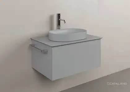 Столешница керамическая 75 x 50 см Catalano Horizon, Satin cement (1PC7550CS) фото 3 Aquada.com.ua