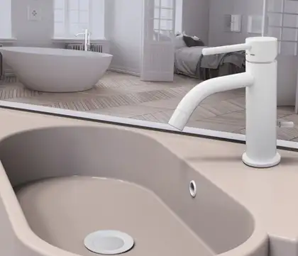 Донный клапан Clic-Clac Paffoni Light (цвет - белый матовый) (ZSCA050BO) фото 2 Aquada.com.ua
