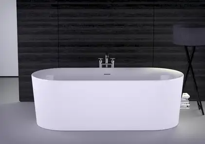 Ванна акриловая, отдельностоящая, с установленной системой Knief Fresh 180 x 80 см, со сливом-переливом (0100-230-06+0100-091-06) фото 2 Aquada.com.ua