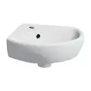 GEBERIT SELNOVA умывальник 41,4*16,4*41,2см, угловой, с отверстием под смеситель в центре, перелив видимый (500.326.01.1) фото 1 Aquada.com.ua