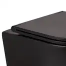 Унітаз підвісний Qtap Robin безобідковий з сидінням Slim Soft-close QT13332141ERMB (QT13332141ERMB) фото 3 Aquada.com.ua