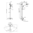 Душова система Qtap Sloup 51106VKOW (QTSL51106VKOW) фото 2 Aquada.com.ua