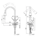 Смеситель для кухни Qtap Spring CRW 007F-1 с рефлекторным изливом (QTSPRCRW007F1) фото 2 Aquada.com.ua