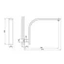 Кронштейн для верхнього душу Qtap Trubice 422NС (QTTRB422NС) фото 2 Aquada.com.ua