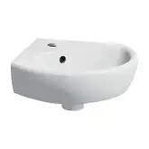 Geberit SELNOVA умывальник 41,4*16,4*41,2см, угловой, с отверстием под смеситель в центре, перелив видимый (500.326.01.1)