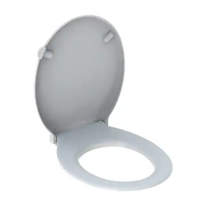 GEBERIT SELNOVA Comfort сиденье с крышкой для унитаза, для людей с ограниченными возможностями, крепления сверху, (501.559.01.1) фото 1 Aquada.com.ua