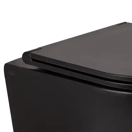 Унітаз підвісний Qtap Robin безобідковий з сидінням Slim Soft-close QT13332141ERMB (QT13332141ERMB) фото 3 Aquada.com.ua
