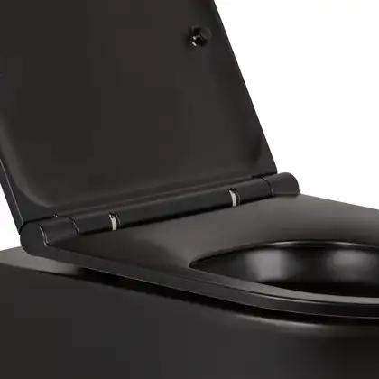 Унітаз підвісний Qtap Robin безобідковий з сидінням Slim Soft-close QT13332141ERMB (QT13332141ERMB) фото 4 Aquada.com.ua