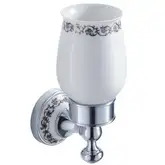 Kraus Настінний керамічний стакан APOLLO KEA-16504 - Хром (KEA-16504CH)