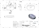 MIRAGGIO France Умивальник, білий (0000199)
