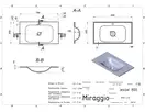 MIRAGGIO JESSEL 800 Умивальник, білий (0000748)