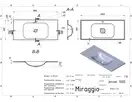 MIRAGGIO JESSEL 1000 Умивальник, білий (0000796)