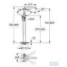 Grohe Essence New Підлоговий змішувач для ванни, хром (23491001)