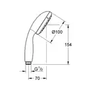Ручний душ, 1 режим струменя Grohe New Tempesta Classic (27852001)