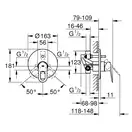 Grohe BauLoop Змішувач для ванни та душу, хром (29081000)