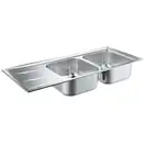 GROHE Мийка для кухні 1160 x 500 мм з ексцентриком, 2 чаши, матова (31587SD0)