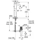 Grohe BauClassic Смеситель для раковины XL, хром (32868000)