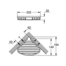 Полиця для ванної кімнати Grohe Bau Cosmopolitan Neutral (40664001)